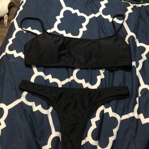 Black Two Piece Bathing Suit